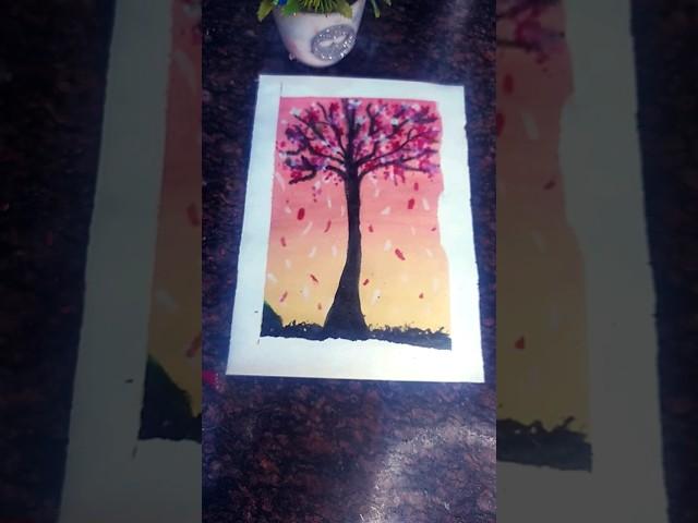 DIY WATERCOLOR PAINTING #viral #trending #ytshort #fun #satisfying #tiktok #shorts #watercolor #art