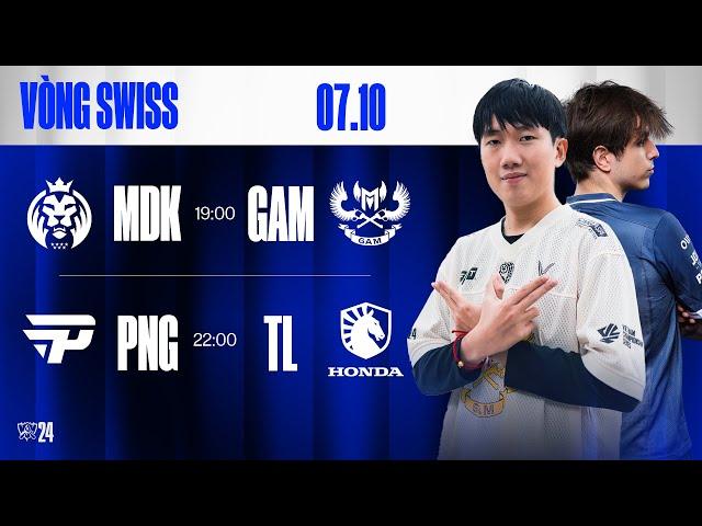 MDK vs GAM (BO3) | PNG vs TL (BO3) | CKTG 2024 - Vòng Swiss | 07.10.2024