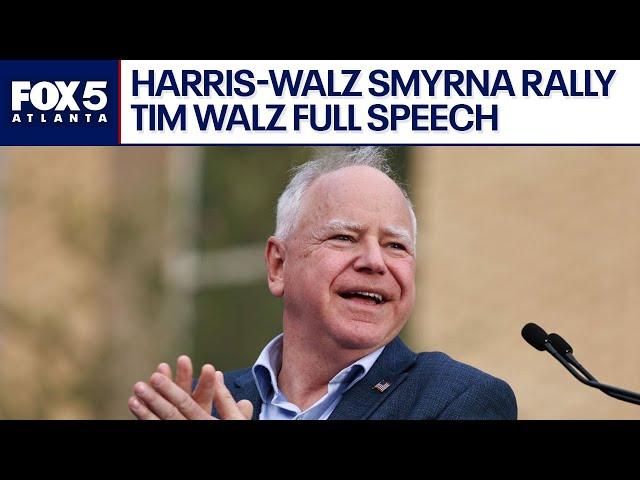 Tim Walz Smyrna rally full speech | FOX 5 News