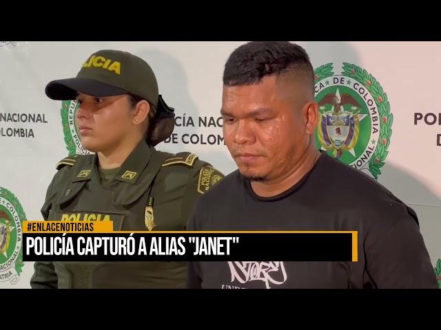 Policía Nacional capturó a alias "Janet"