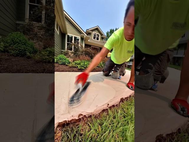 Stained concrete overlay. #concrete #resurfacing #overlay #decorativeconcrete