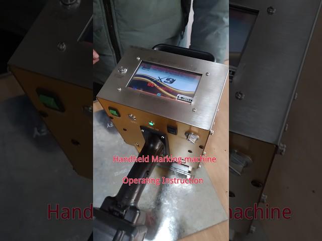 handheld electric marking machine #operating instruction #vin number marking #dot peen marking
