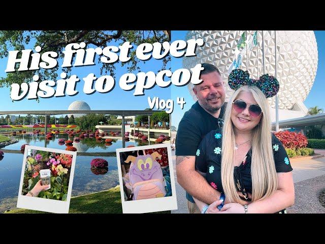 His first visit to Epcot, my favourite Disney park 