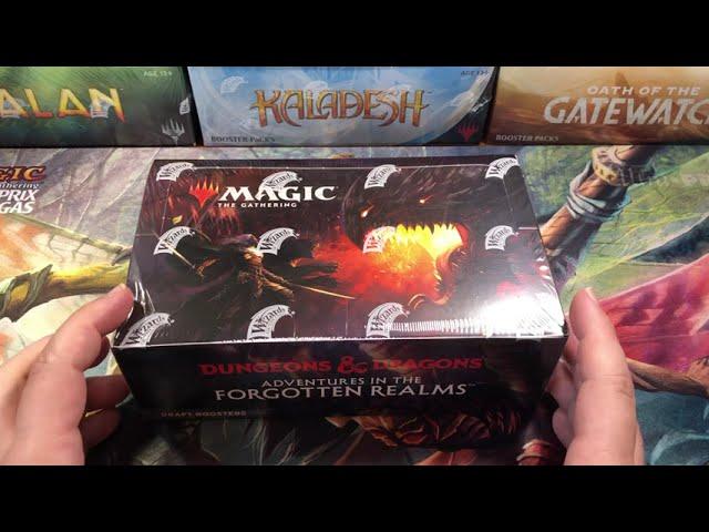 Adventure in the Forgotten Realms Draft Booster Box Opening Magic the Gathering Dungeons and Dragons