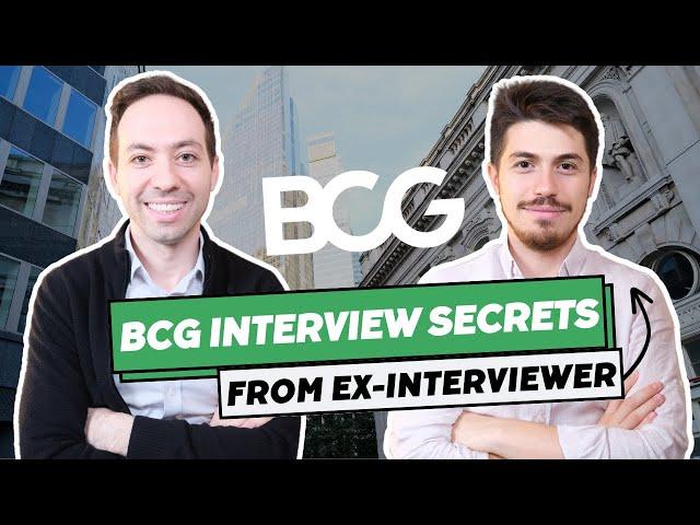 BCG Interviewer Reveals How To Succeed in Consulting Interviews