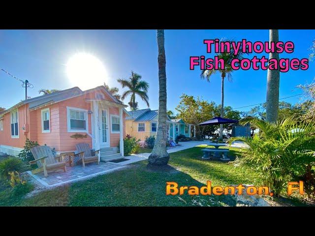 Where to STAY in BRADENTON, FLORIDA | FULL TOUR of HISTORIC FISH VILLAGE|Where to build a TINY HOME