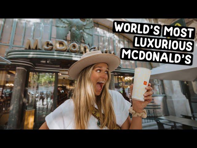 WE ATE AT THE WORLD'S MOST LUXURIOUS MCDONALD'S (traveling in Porto, Portugal)