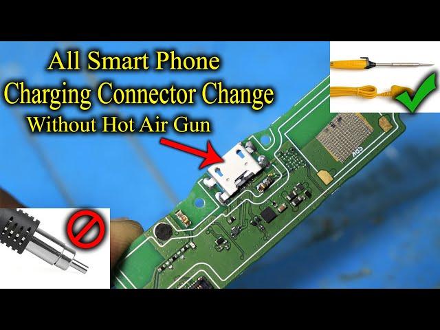 Smart Phone Charging Jack Replace Using Soldering Iron