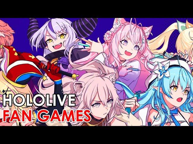 I played a bunch of Hololive fan games