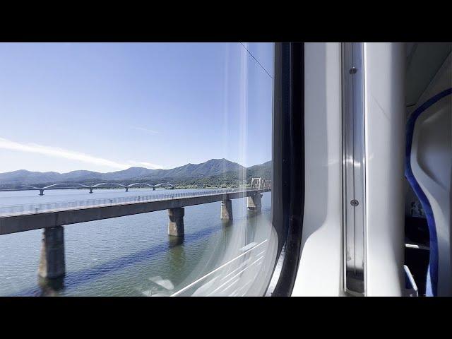 [Real Sound ASMR] High Speed KTX Eum Non-Stop Train  - Gangneung to Cheongnyangni(Seoul)