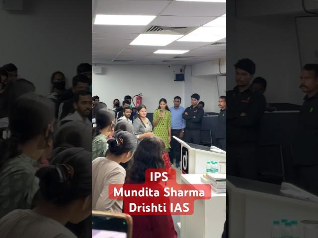 IPS Mundita Shrma ️ drishti IAS Choching Jaipur UPSC civil services #drishticoaching #drishti_ias