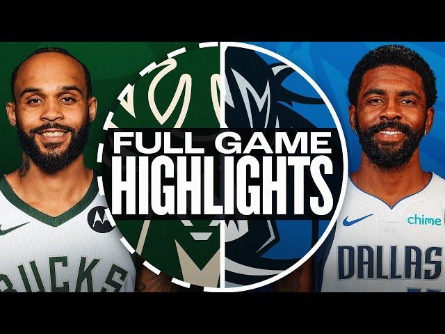 BUCKS at MAVERICKS | NBA PRESEASON FULL GAME HIGHLIGHTS | October 17, 2024