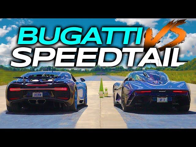 DRAG RACE! - Bugatti Chiron VS McLaren Speedtail…$8 MILLION BATTLE