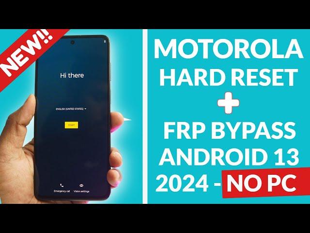 All Motorola Hard Reset & FRP Bypass 2024 [Without Computer] - Fix "Youtube Update"