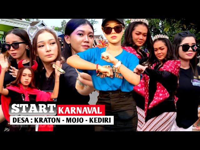 Karnaval desa kraton mojo kediri jawa timur start