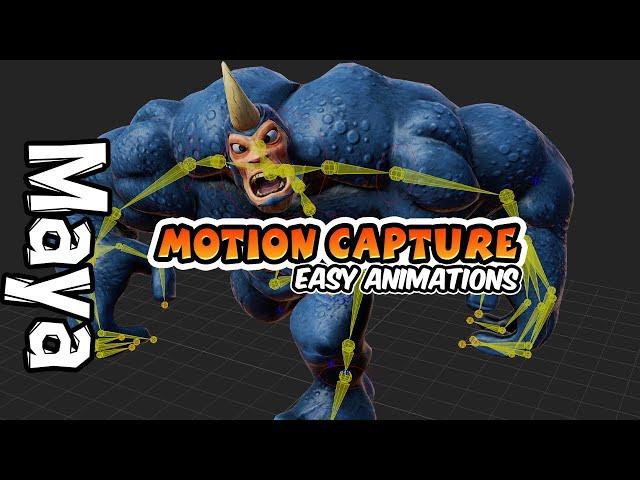 Using Motion Capture in Maya Tutorial (Define, Bake, Customize)