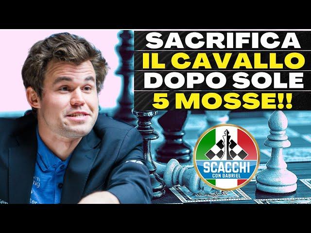 Carlsen Sacrifica Subito un Cavallo, Poi Succede di Tutto!