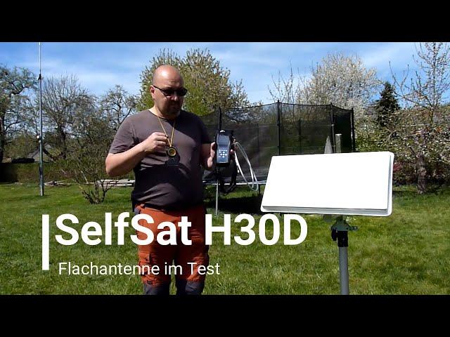 SelfSat H30D - SAT Flachantenne Installation und Test auch als Camping DVB-s TV Antenne