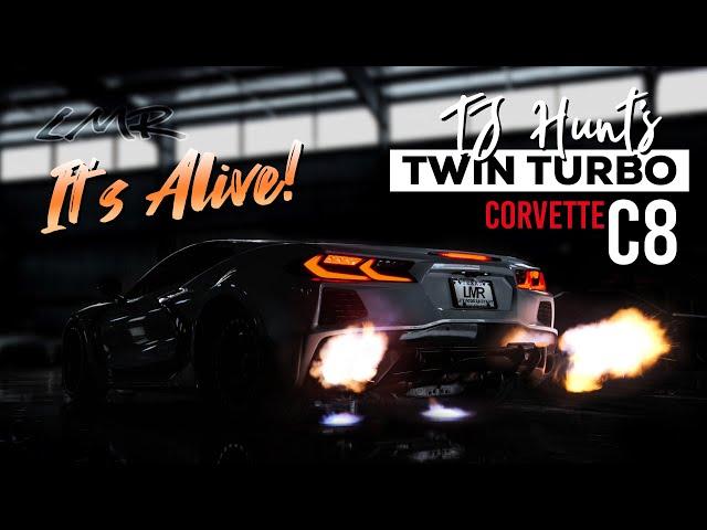 TJ Hunt's World Famous TWIN TURBO Corvette C8 Just Got Faster!