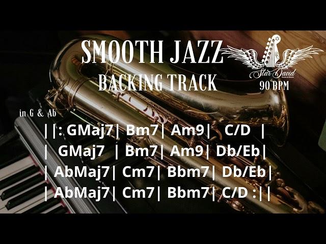 Backing Track Smooth Jazz in G & Ab