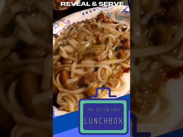 lectin free lifestyle,  savory beef and mushroom over rice pasta #lectinfree