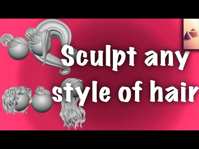 Nomad sculpt: How to make any style of hair?