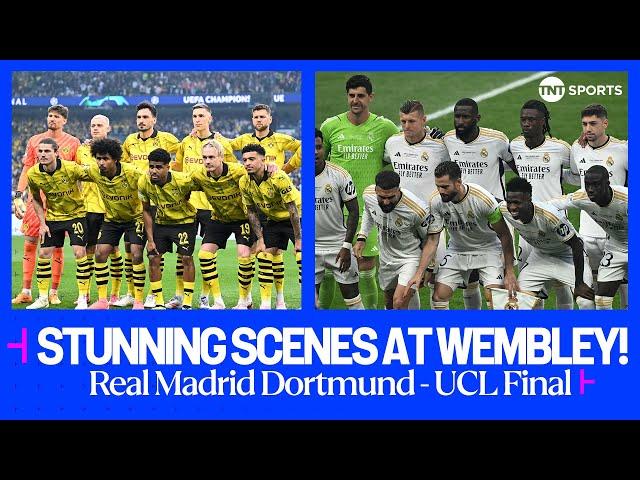 Champions League anthem rings out at Wembley ahead of Real Madrid vs Borussia Dortmund ‍