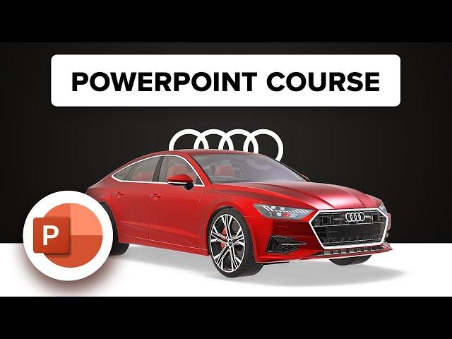 PowerPoint Tutorial: Creating a 3D Animation of an Audi Car #powerpoint #ppt #creative #animation