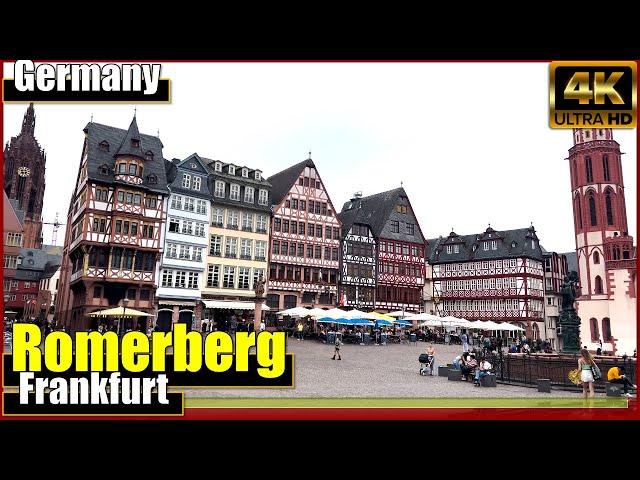 The MAGICAL Old Town ️ Romerberg: Frankfurt, Germany  2022 | City Tour | in [4K-UHD]