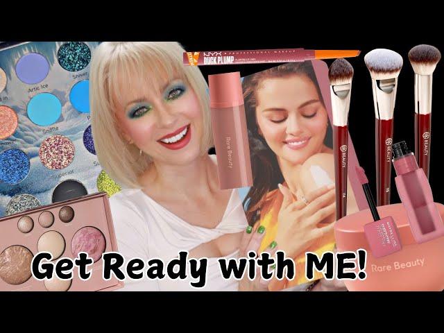 GRWM Testing NEW MAKEUP! RARE BEAUTY + BEAUTY MOON COSMETICS + NYX + MORE!