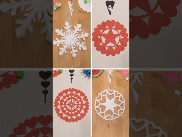 DIY  BEAUTIFUL CHRISTMAS CRAFTS, 4 PAPER SNOWFLAKE | INCL ART