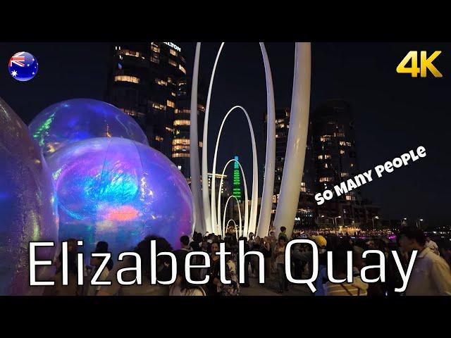 Thousands Flock to Perth City!  Elizabeth Quay Live Action  | Australia Travel Vlog