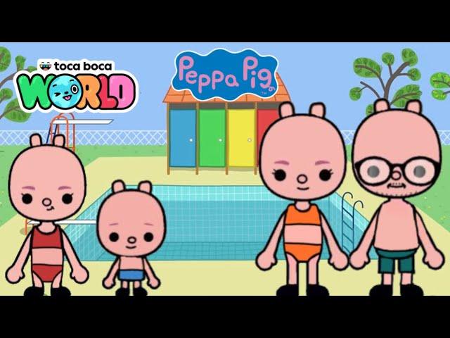  PEPPA PIG IN TOCA BOCA | SWIMMING‍️ | Toca Boca World 