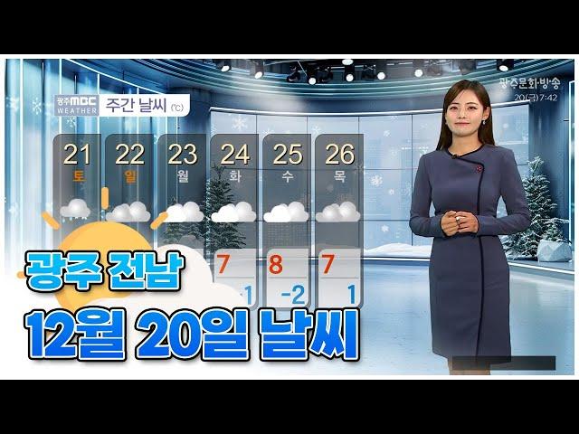 광주전남 오늘의 날씨 [뉴스투데이 2024.12.20]