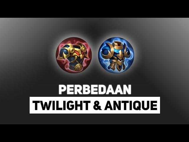 Perbedaan Antique Cuirras & Twilight Armor !!