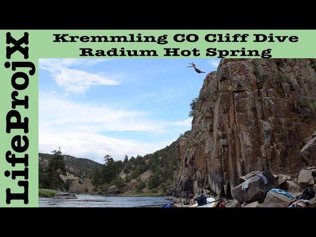 Radium Hot Spring Cliff Dive 56ft - Kremmling CO | LifeProjX