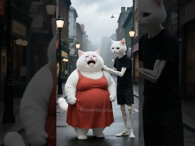 They laughed at the fat one and the skinny one. Now they regret it. #cat #kitten #shorts