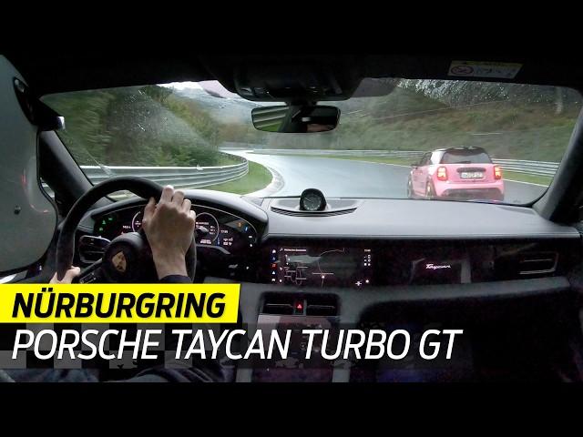 WET Nürburgring +1000hp Taycan Turbo GT : holiday on ice !