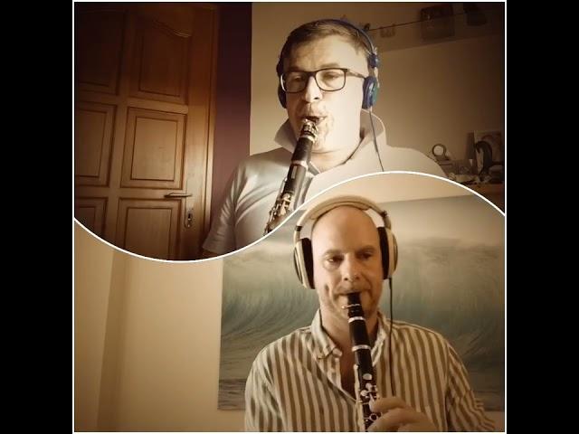 Bach - Violin Sonata no. 2 in A minor arr.: for 2 clarinets, BWV 1003 - Fuga