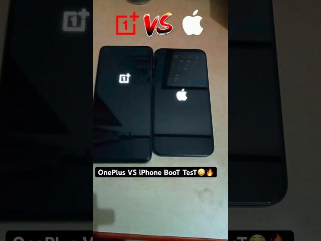 OnePlus VS iPhone BooT TesT #iPhone #boottest #oneplus #neversettle #iPhone13 #oneplusnord