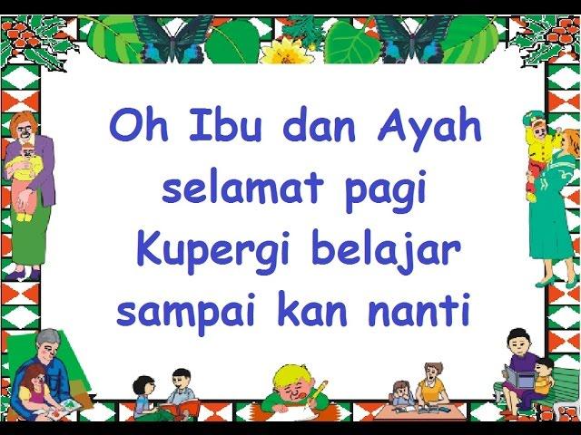 lirik PERGI BELAJAR - Lagu Anak - Cipt. Ibu Sud - Musik Pompi S.