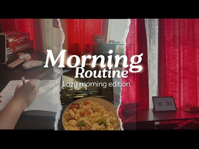 Lazy morning routine | Sunday reset ( my first video )