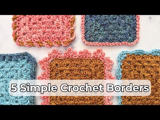 FAST and EASY Crochet Borders for Beginners | Crochet Edging for Blankets Tutorial