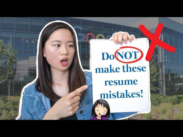 Do NOT make these resume mistakes! | internship tips from a UC Berkeley student & Google intern