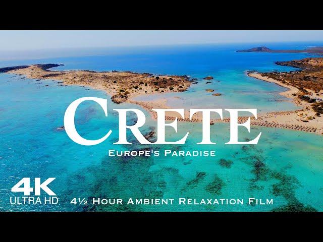 [4K] CRETE 2024  4 HOUR Drone Aerial of Balos Elafonisi & Falasarna | Greece Kreta Creta