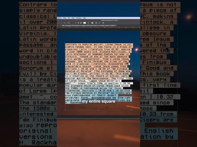 How to auto align text into a square in Photoshop!