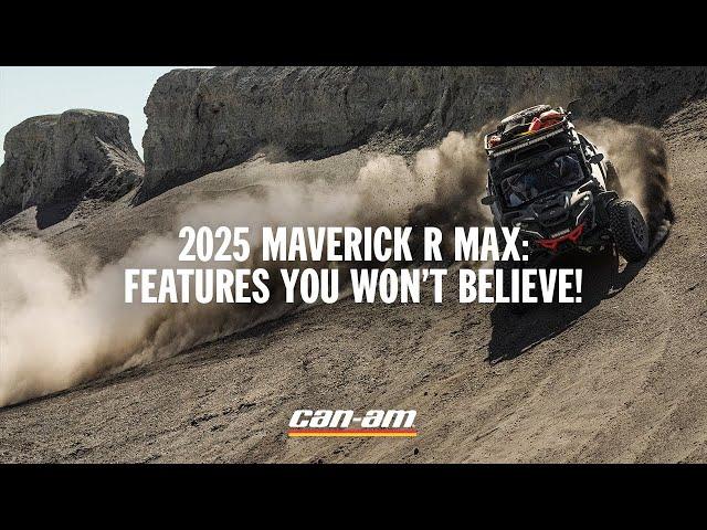 2025 Can-Am Maverick R MAX - Features You Need to Know About