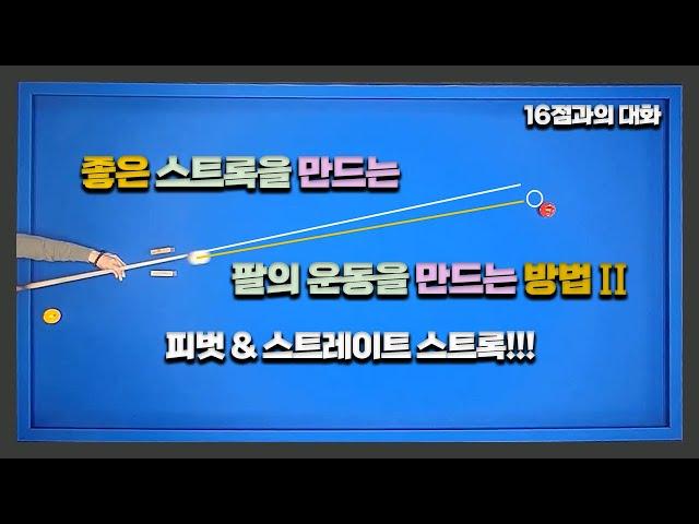 좋은 스트록을 만드는 팔의 운동을 만드는 방법/직선과 수평을 이루는 스윙 만들기 2편/회전당점 공략에 사용되는 피벗과 스트레이트