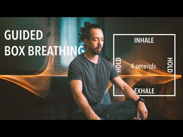 Guided Box Breathing with Theta-Waves To Wind-Down