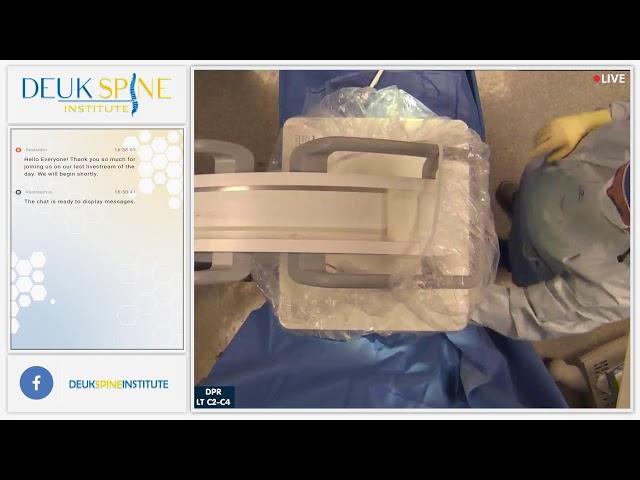 Watch Live Back Treatment! Deuk Plasma Rhizotomy (DPR) LT C2-C4
